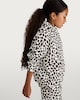 image 3 of F&F Girls Cotton Rich Leopard Print Hoodie in Nude