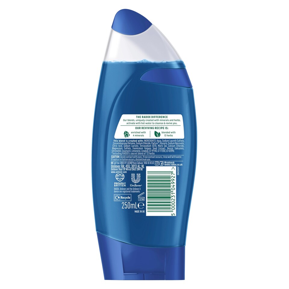 image 1 of Radox Feel Awake For Men 2 In 1 Shower Gel 250Ml