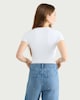 image 3 of F&F Polyamide Short Sleeved Bodysuit in White