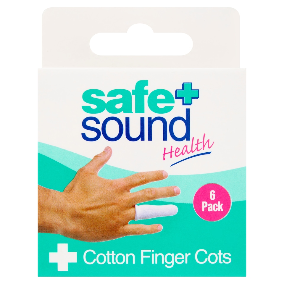 Safe & Sound Cotton Finger Cots X 6