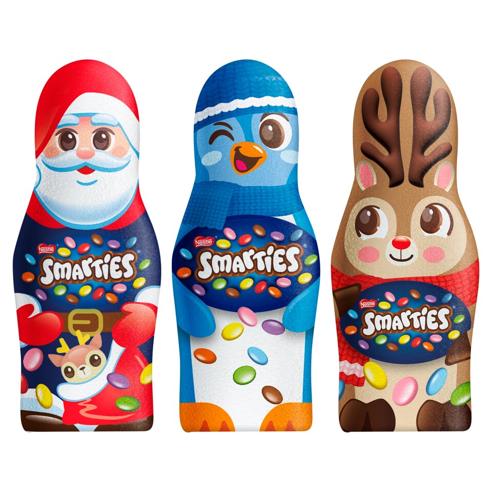 image 1 of Smarties Milk Chocolate Santa Claus with Milk Chocolate Sugar Dragées 18,7 g