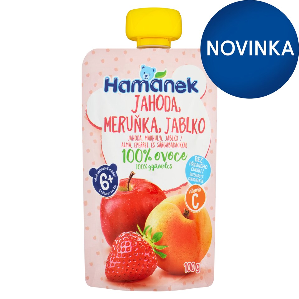 image 1 of Hamánek Jahoda, marhuľa, jablko 100 g