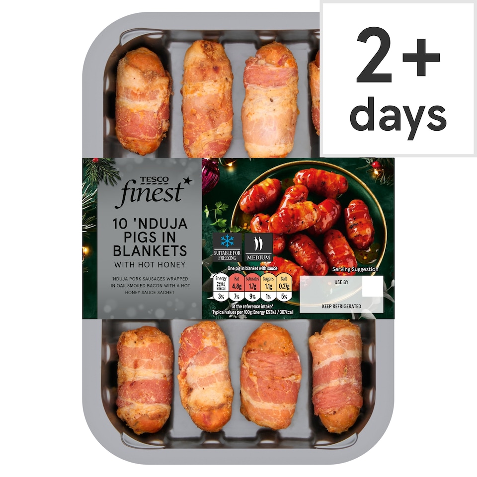 Tesco Finest 10 Nduja Pigs In Blankets 200g