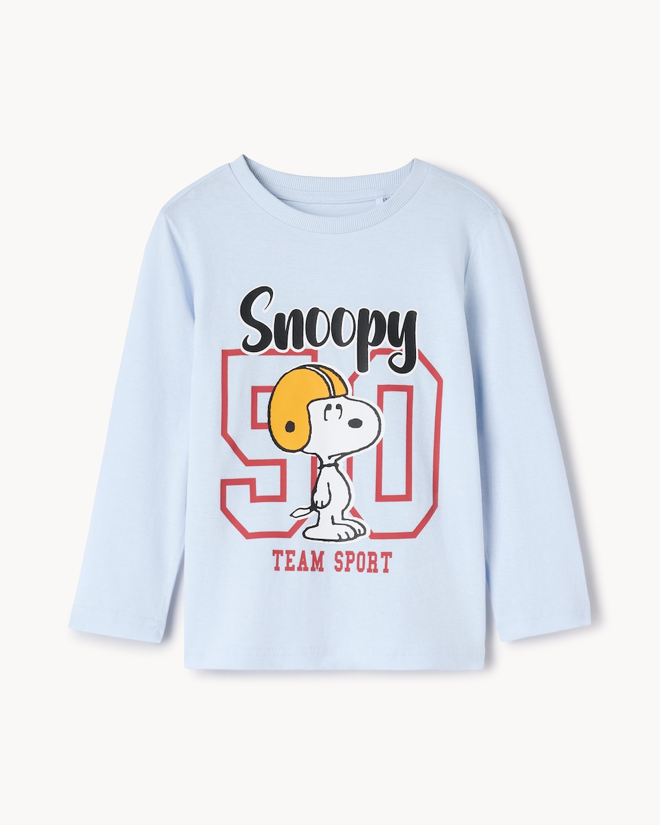 image 1 of Snoopy Pure Cotton Top in Blue