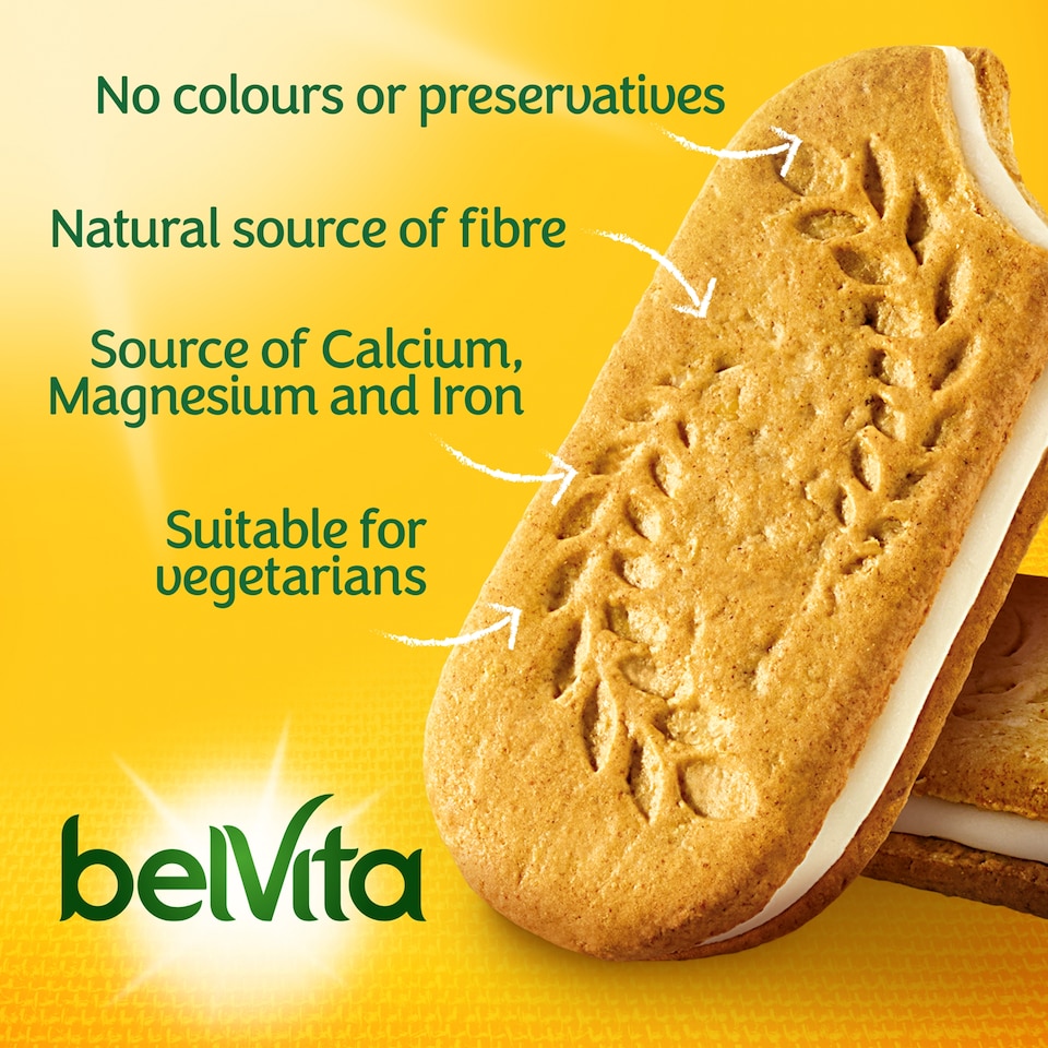 image 1 of Belvita Breakfast Biscuit Yogurt Crunch Cereal Biscuit Snack Bars Pack 5 x 50g