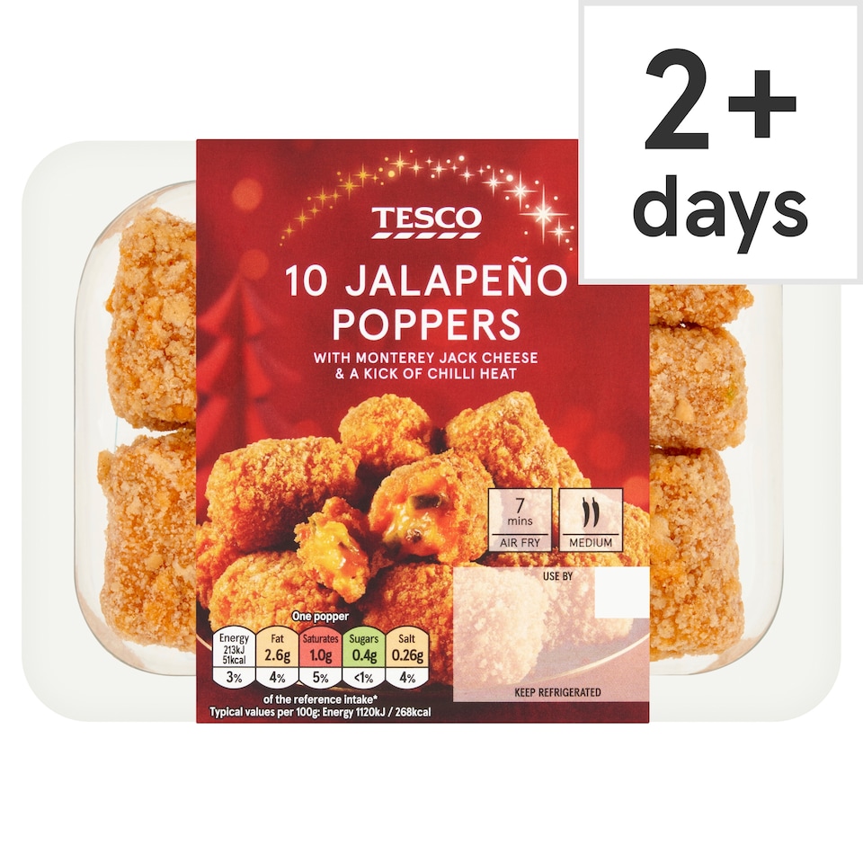 Tesco 10 Jalapeno bites 200g