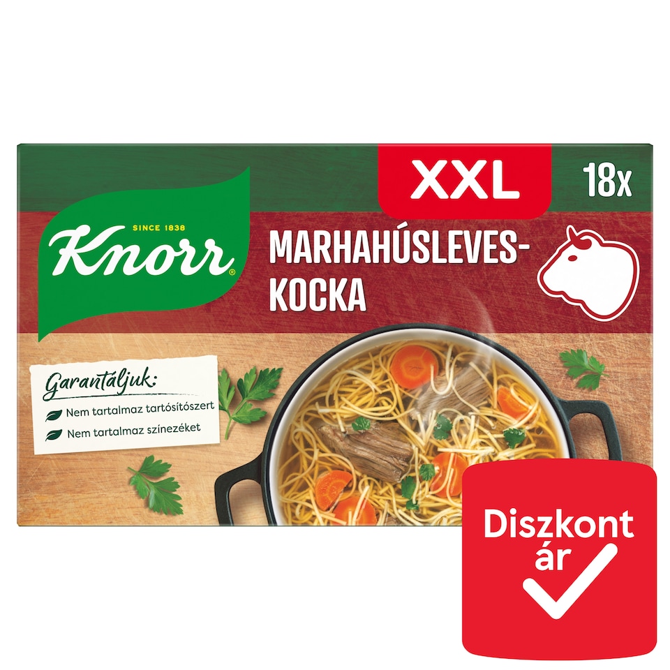 Knorr XXL marhahúsleves-kocka 18 x 10 g (180 g)