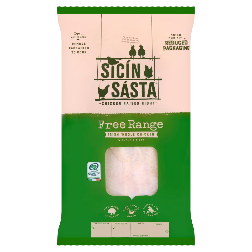 Sicin Sasta Free Range Irish Whole Chicken 1.5Kg