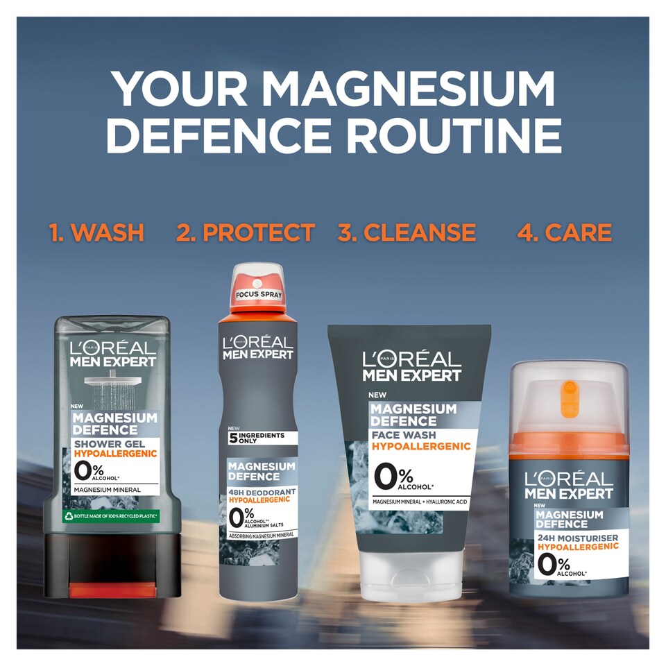 image 1 of L'Oreal Men Expert Magnesium Hypoallergenic Face Wash 100Ml