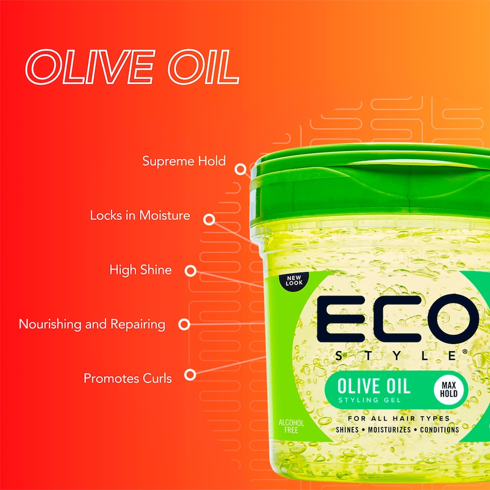 image 1 of Eco Style Olive Oil Styling Gel 236ml