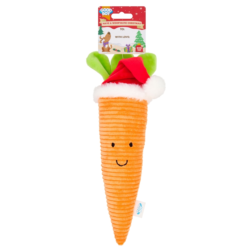 Good Boy Festive Carrot Dog Toy