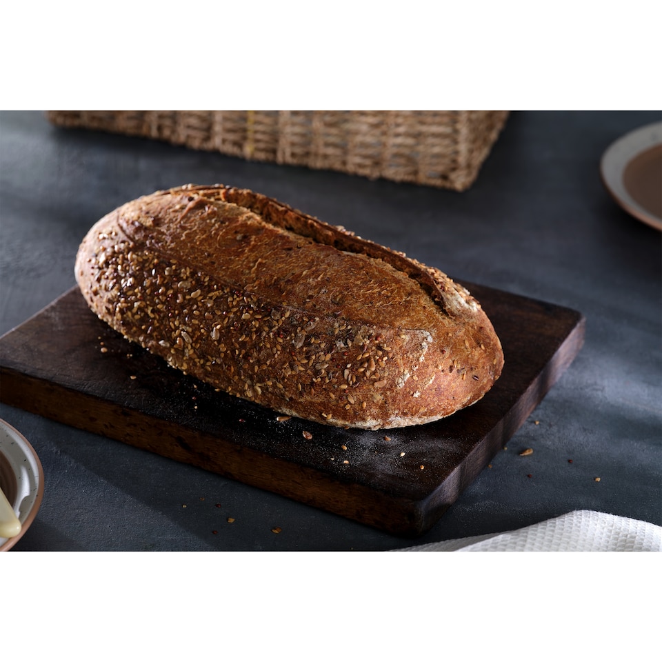 image 1 of Tesco Finest Seeded Sourdough Loaf 800g