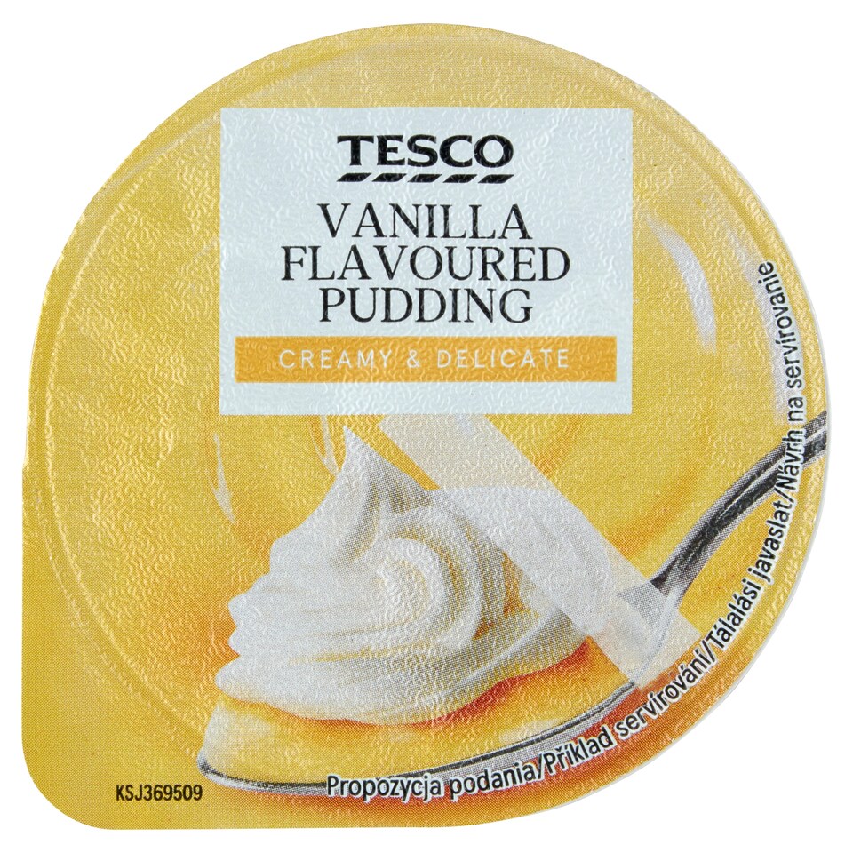 Tesco vaníliaízű puding habbal 200 g