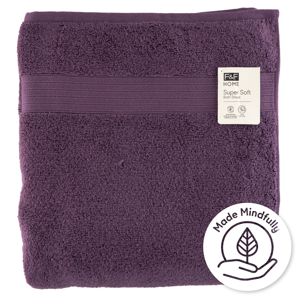 F&F Home Purple Supersoft fürdőlepedő 100 cm x 150 cm