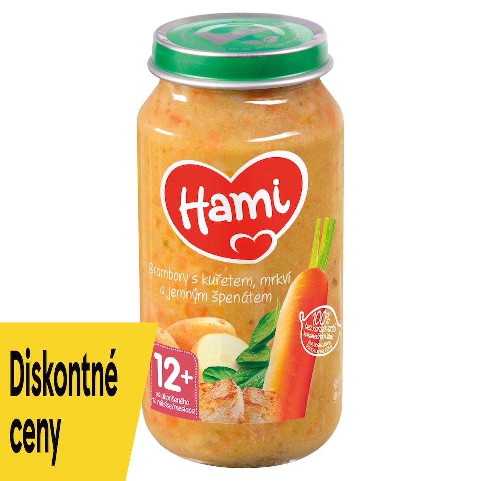 Hami Potatoes with Chicken, Carrot and Soft Spinach 250 g