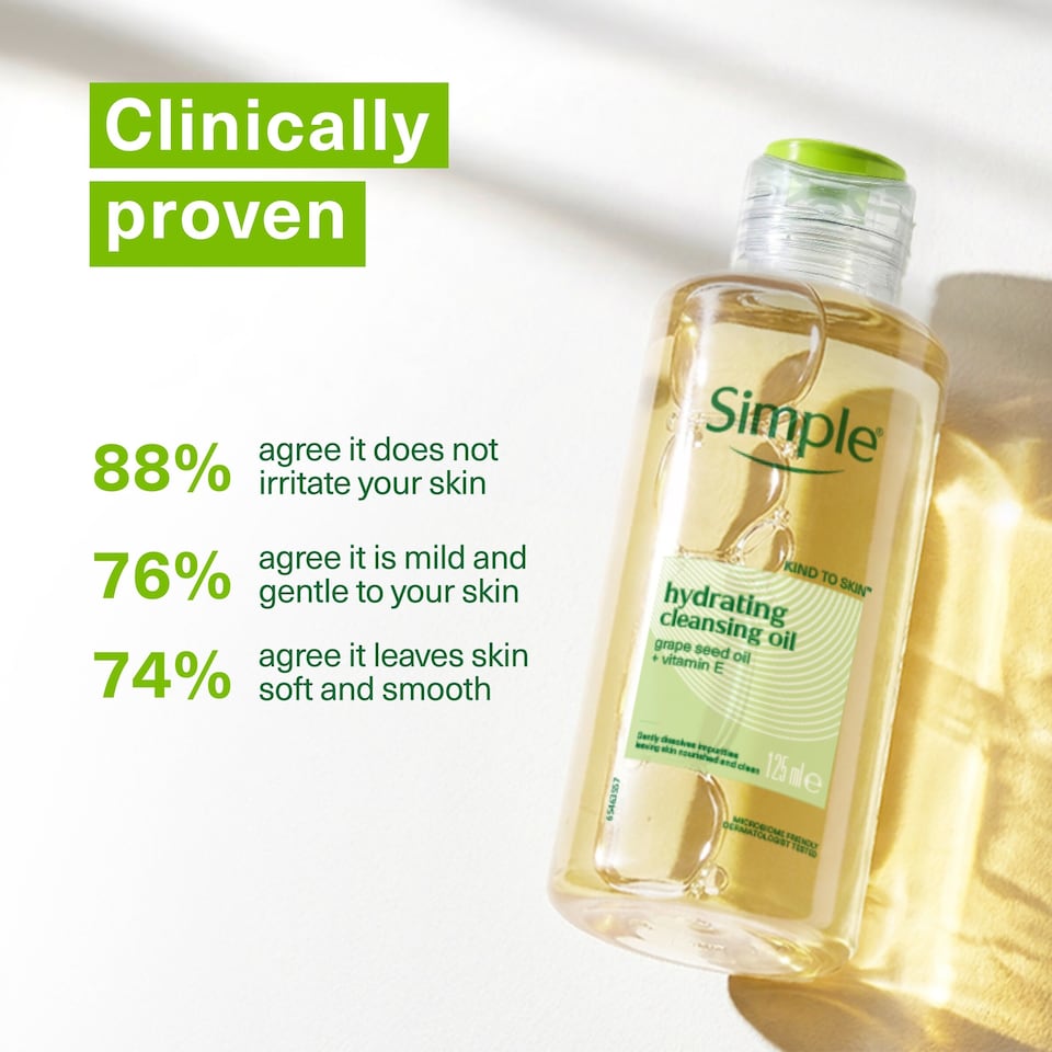image 1 of Simple Kind to Skin Hydrating Cleansing Oil 125ml
