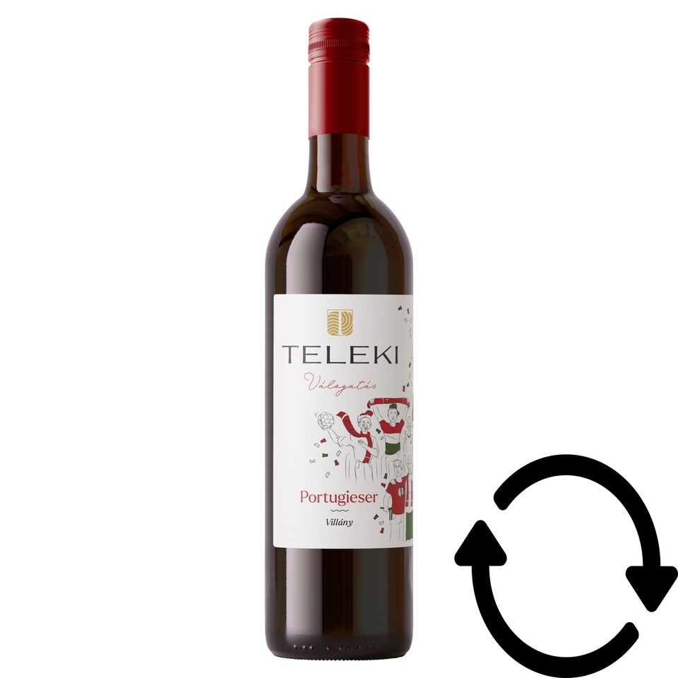 Teleki Válogatás Villányi Portugieser classicus száraz vörösbor 12,5% 0,75 l