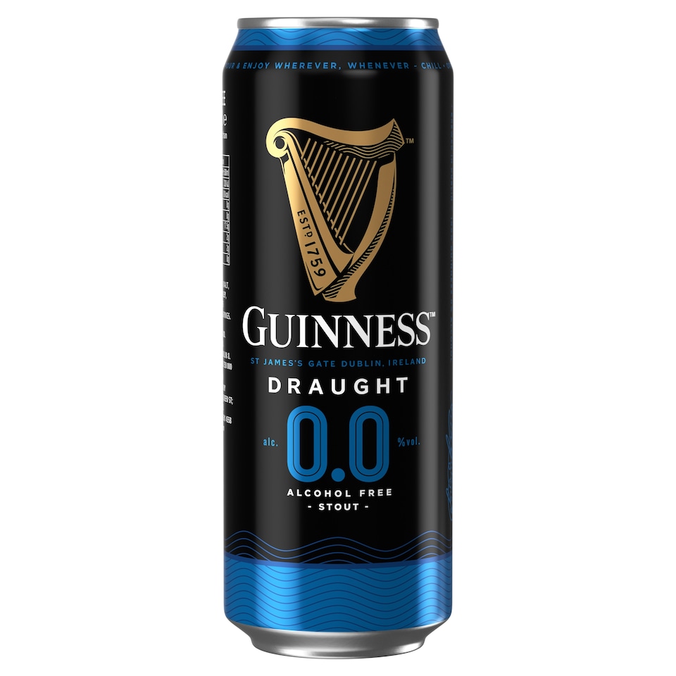 image 1 of Guinness 0.0% Alcohol Free Draught Stout 4X440ml
