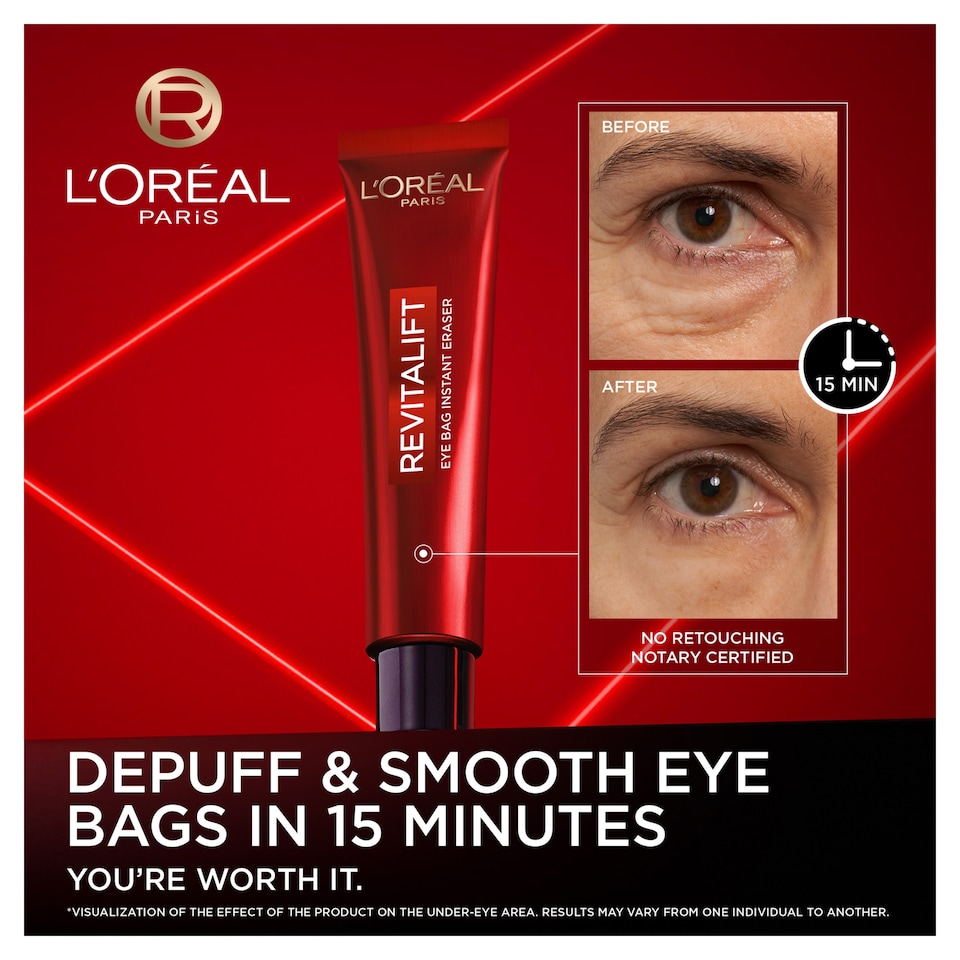 image 1 of L’OREAL PARIS REVITALIFT LASER EYE BAG INSTANT ERASER 15 ml