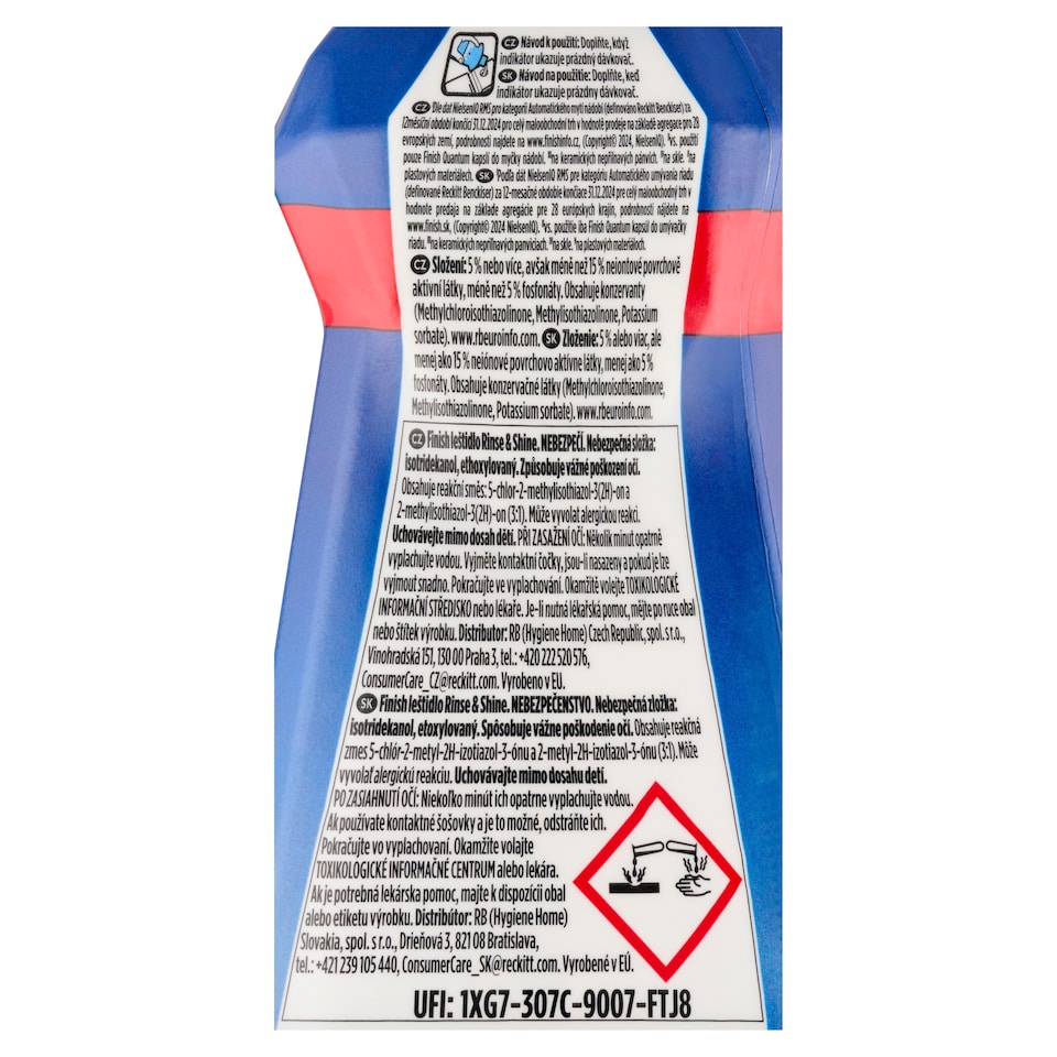 Obrázek 1 pro produkt Finish Rinse & Shine leštidlo 400ml