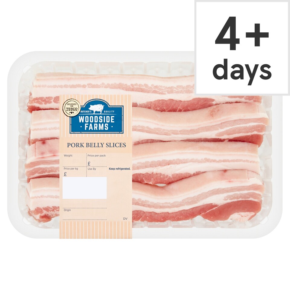 Woodside Farms Pork Belly Slices 500G