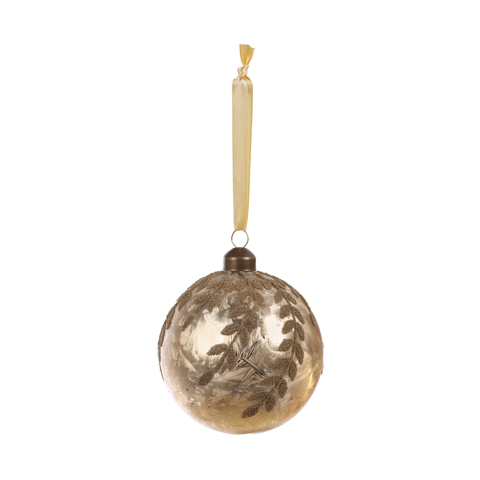 image 1 of IG Design Beaded Bauble Red/Gold Assortment