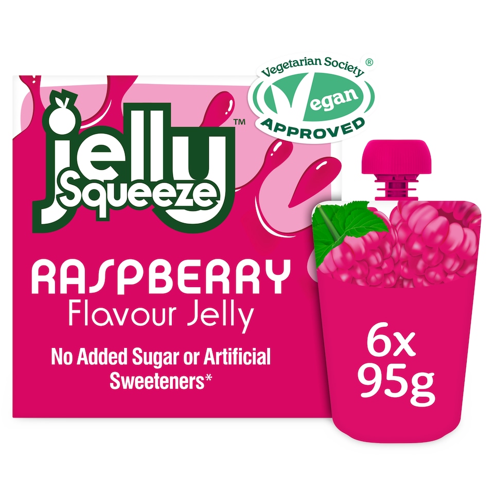 JellySqueeze Raspberry Multipack 6x95g