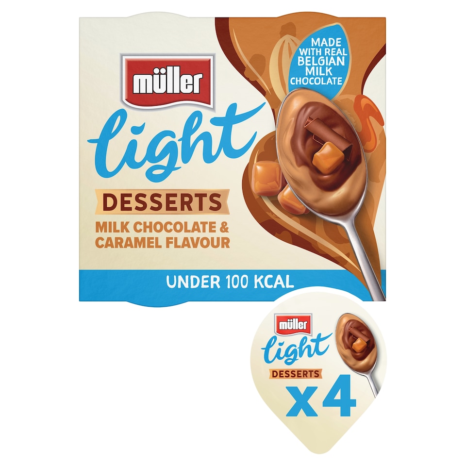 image 1 of Mullerlight Dessert Layers Chocolate Caramel 4x90g
