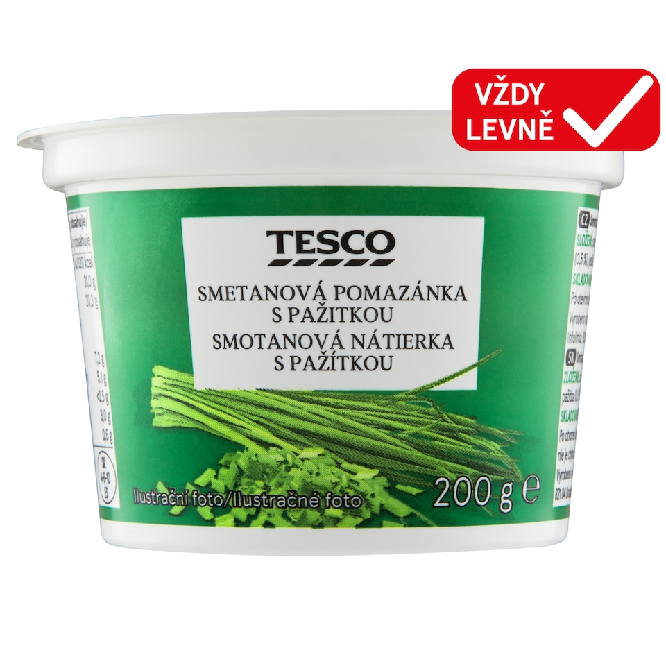 Tesco Cream Spread with Chives 200g
