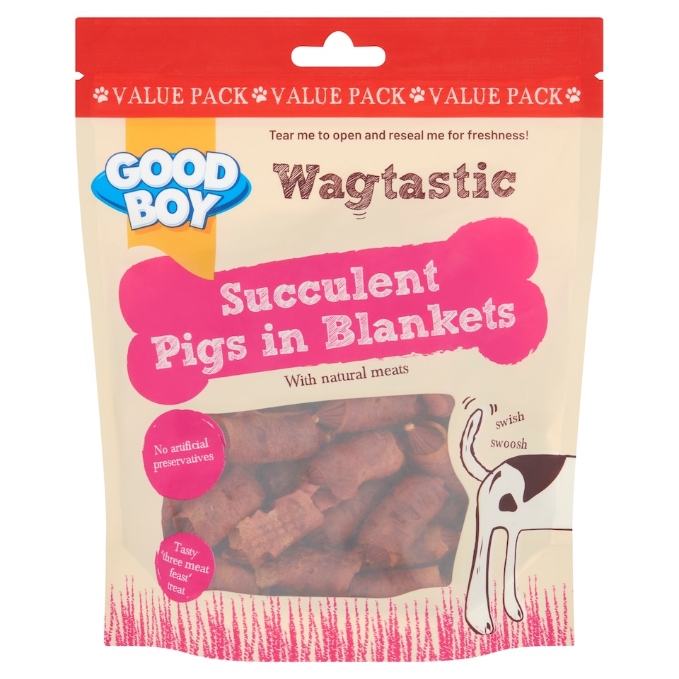 Good Boy Wagtastic Pigs in Blankets Dog Treats 280g