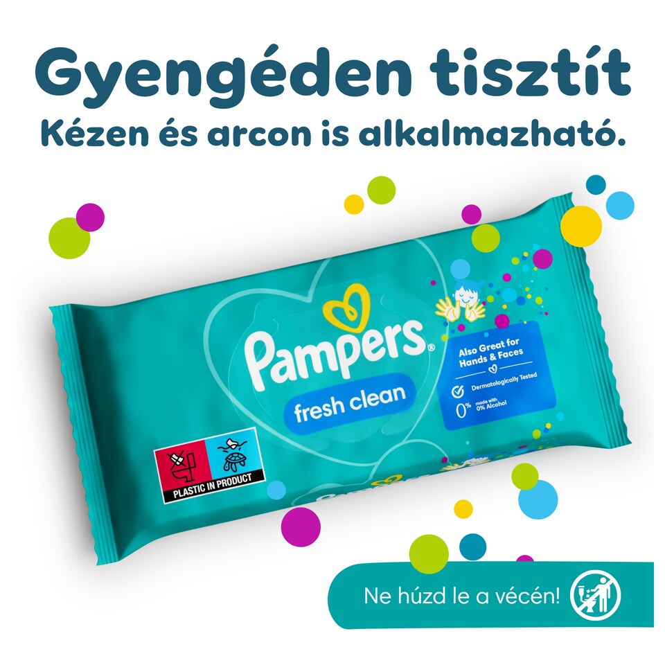 image 1 of Pampers Fresh Clean Baby Wipes 5 Packs = 260 Wipes