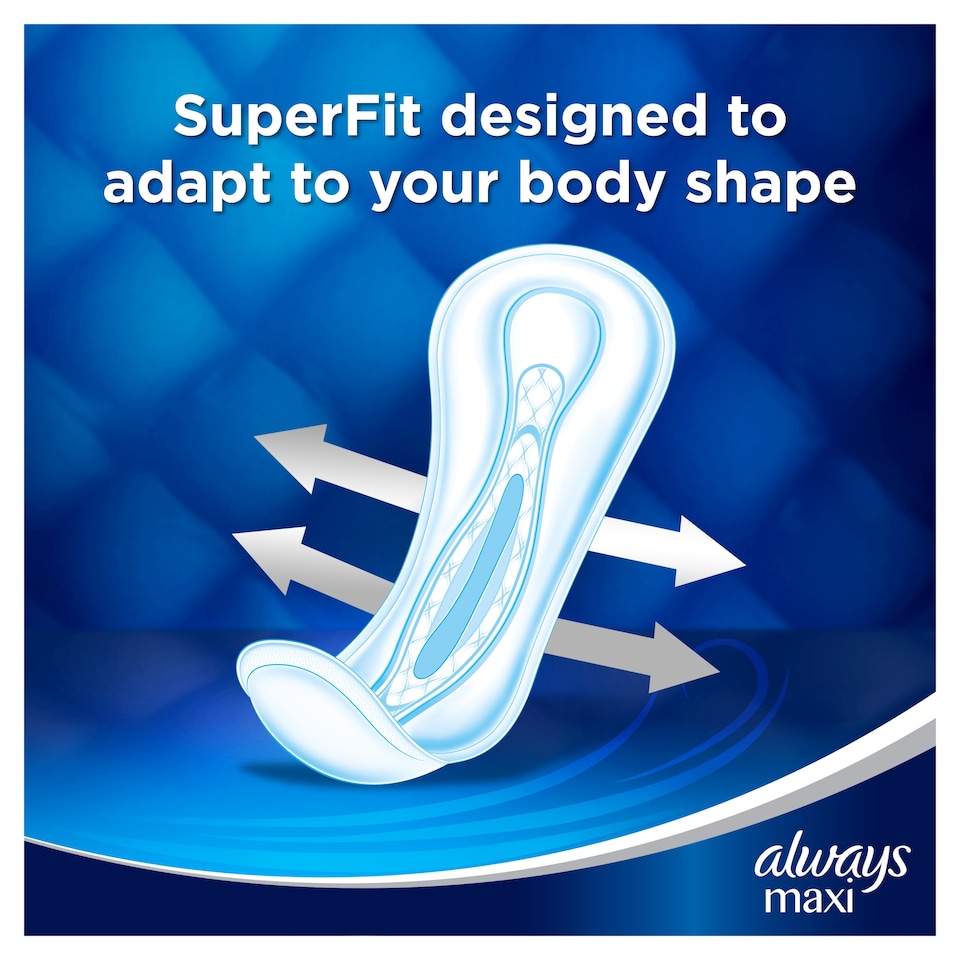 image 1 of Always Maxi Size 3 Night Sanitary Towels 9 Pack