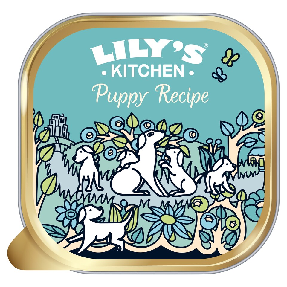 image 1 of Lily's Kitchen Puppy Recipe with Turkey, Duck & Kale Tray 150g