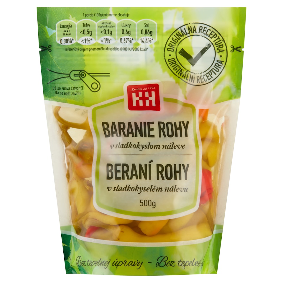 image 1 of H+H Goat Horn Peppers Pickled in a Sweet and Sour Brine 500g