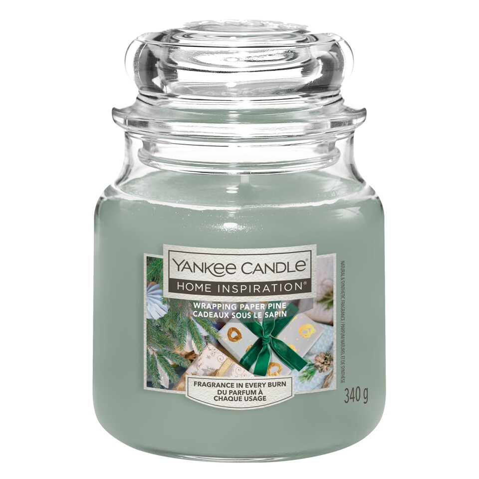 image 1 of Yankee HI Candle Wrapping Paper Pine Medium Jar 340g