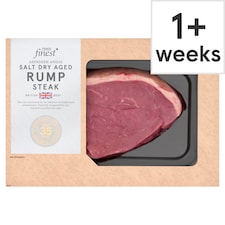 Tesco Finest AA Salt Dry Aged Beef Rump Steak 350g