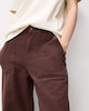 image 2 of F&F Pure Cotton Relaxed Fit Cargo Trousers in Chocolate