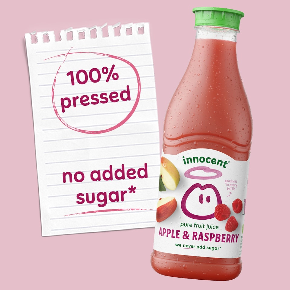 image 1 of Innocent Apple & Raspberry Juice 900Ml
