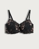 image 4 of F&F Floral Lace Underwired T-Shirt Bra in Black