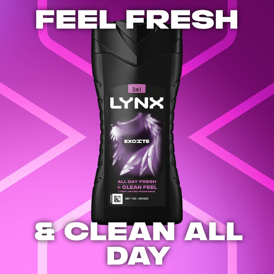 image 1 of Lynx Excite Bodywash Shower Gel 225ml