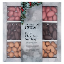 Tesco Finest Ruby Chocolate Nut Tray 305G