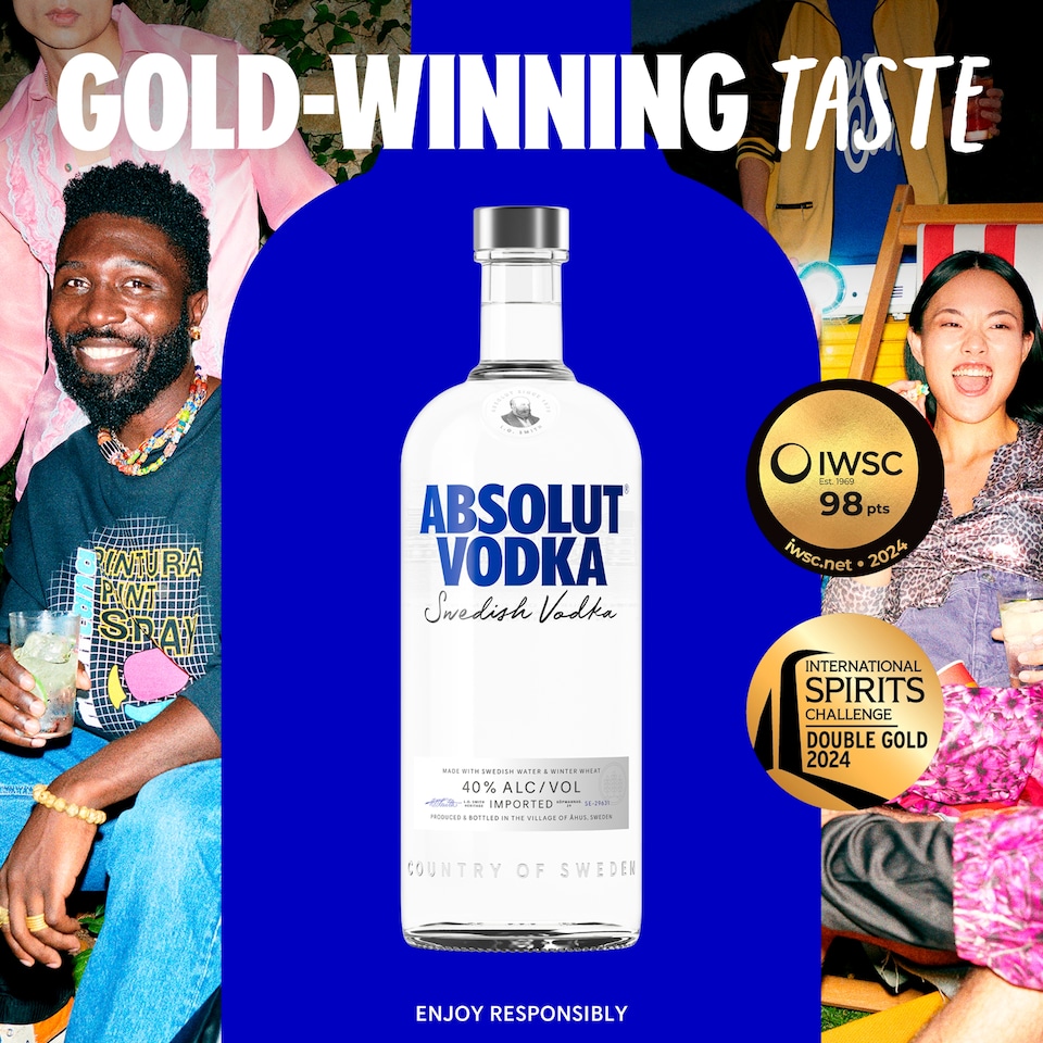 image 1 of Absolut Swedish Vodka 1L