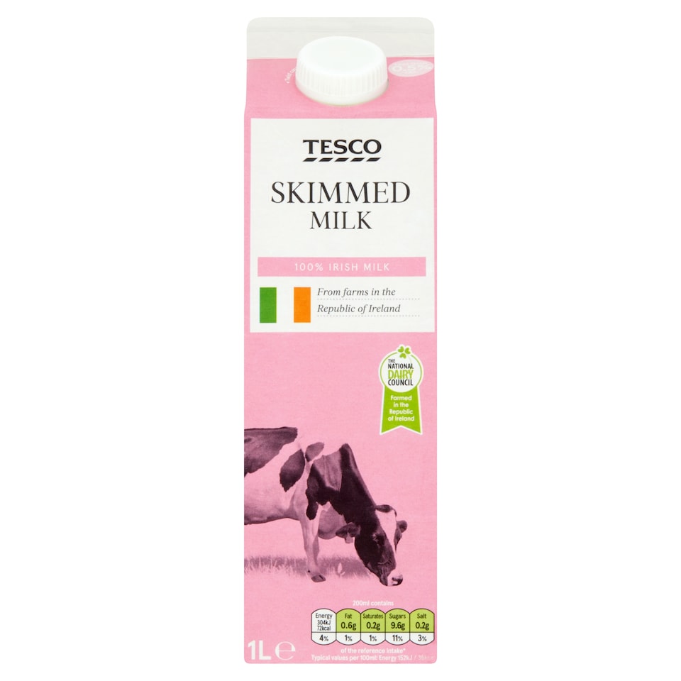 Tesco Skim Milk 1Litre