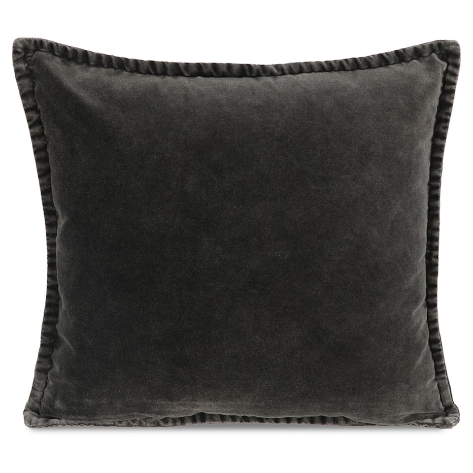 F&F Home Black Cotton Velvet Cushion 45x45cm