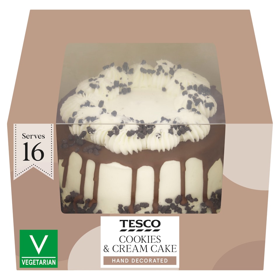 Tesco Cookies & Cream Cake