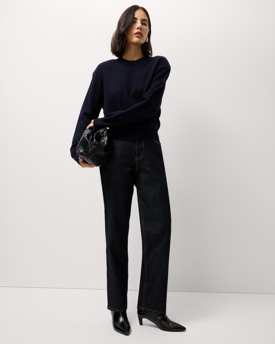 image 1 of F&F Crew Neck Jumper in Navy