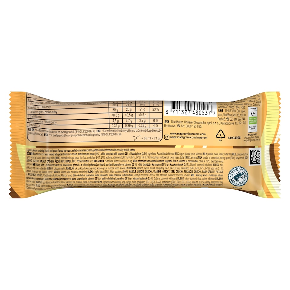 image 1 of Magnum Double Gold Caramel Billionaire Ice Cream Stick 85ml