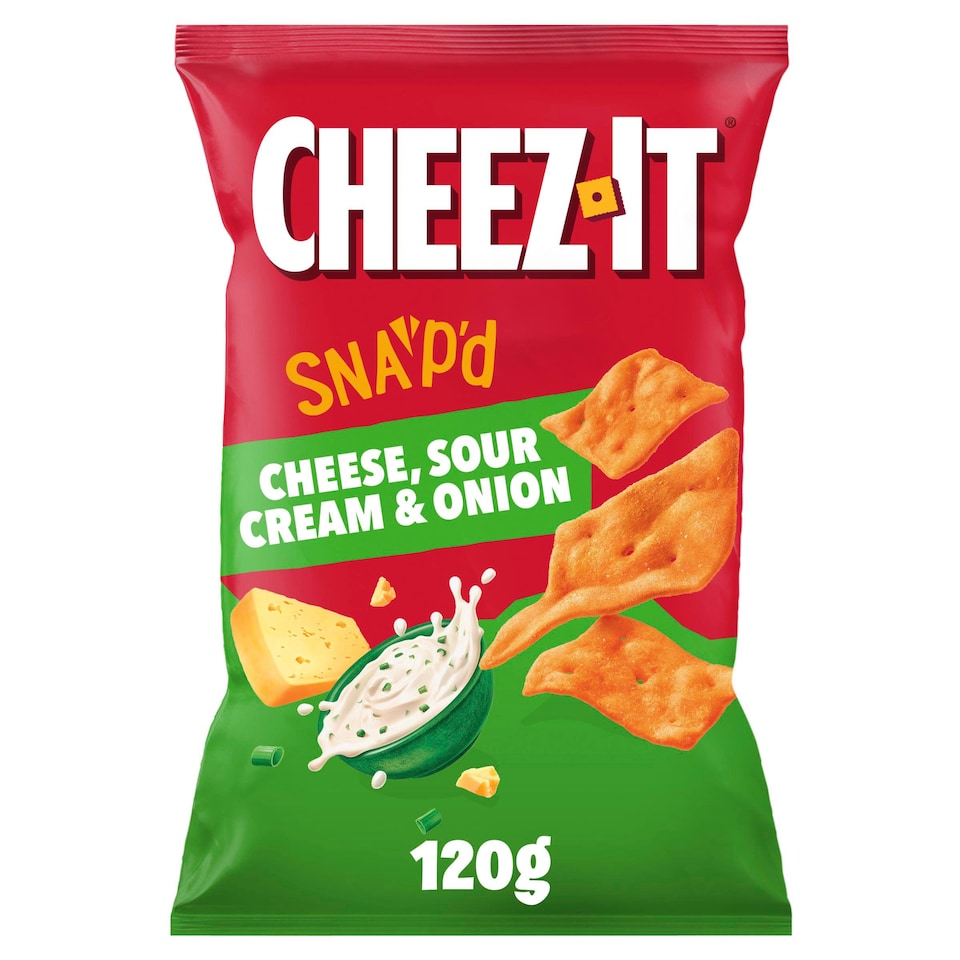 image 1 of Cheez-it SNAP'D Sour Cream & Onion 120g