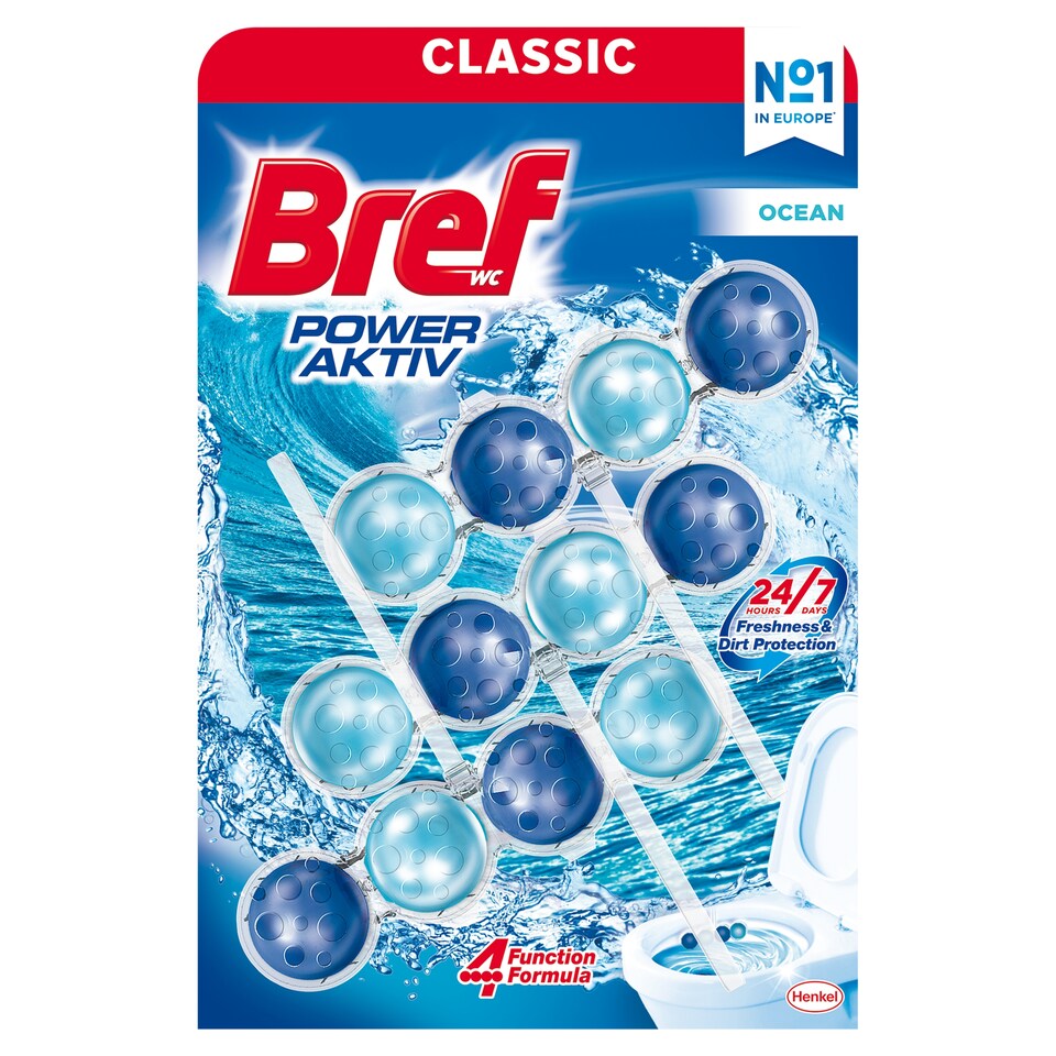 Bref Power Aktiv Ocean Solid Toilet Block 3 x 50 g