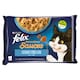 image 1 of Felix Sensations Sauces Pouches for Cats Cod, Sardines in Sauce 4 x 85g